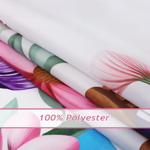 Spring Easter Bunny Shower Curtain - 72x72 Waterproof Fabric with 12 Hooks
