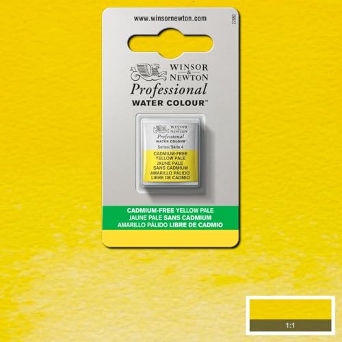 Winsor & Newton Professional Watercolor Half Pan - Cadmium-Free Yellow Pale