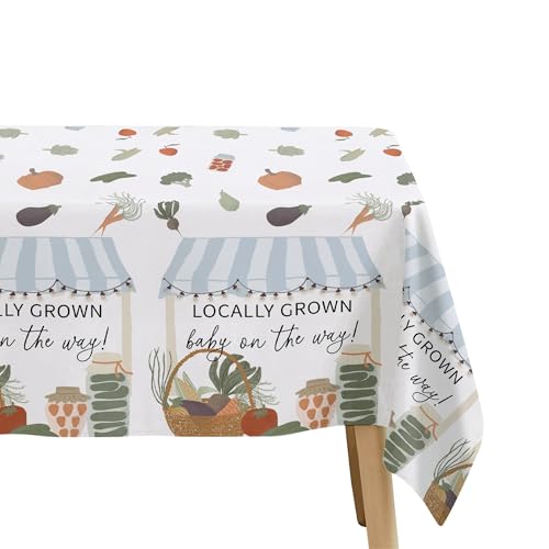 Locally Grown Baby Shower Tablecloths - 3 Pack, 86x55in