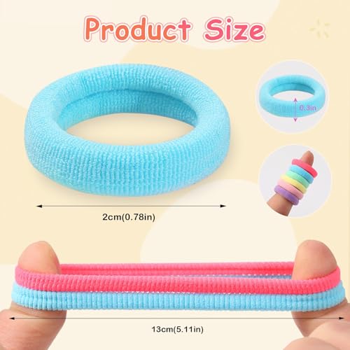 400 Pcs Baby Hair Ties Soft Elastic Ouchless Toddler Hair Elastics