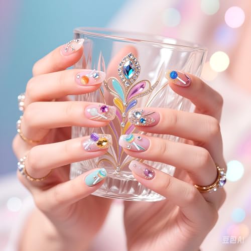 50 Pcs 3D Lollipop Nail Charms Resin Macaron Candy Art Decorations
