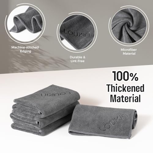 loukin Magnetic Dry Erase Cloth - 12x12 Microfiber Cleaning Cloth (Grey)