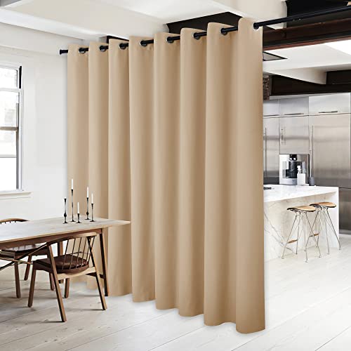 NICETOWN Biscotti Beige Blackout Curtain Panel - 120" x 84"
