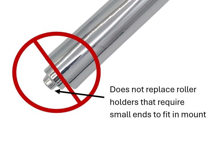 Chrome Stainless Steel Toilet Paper Roller Holder - Spring-Loaded
