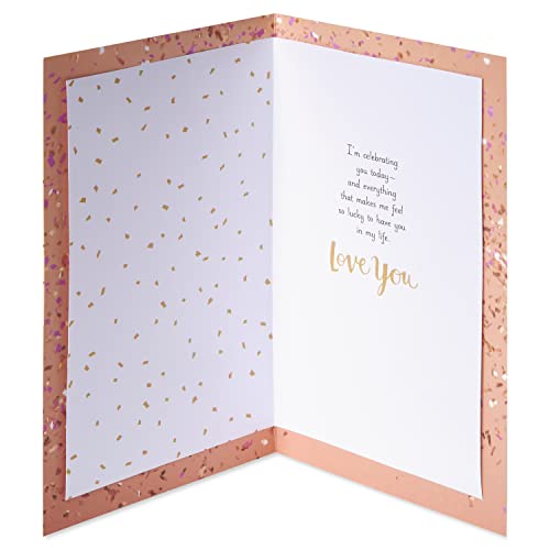 American Greetings Birthday Card for Mom with Gold Foil and Tassels