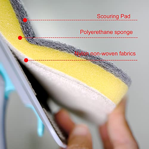 MOSEN Replacement Scrubber Pad Set for Tub & Tile Cleaning