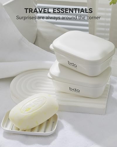 Leakproof Travel Soap Case with Drainage Layer - Portable Soap Holder