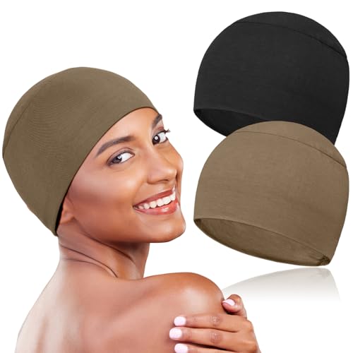 2 Pcs Soft Chemo Headwear for Women, Lightweight Hair Cap for Sleep Chemo Caps Sleeping Cap for Hair Loss