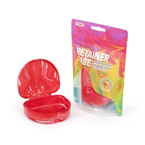 Blasting Health Retainer Case Vented Hard Plastic Storage Box - Red