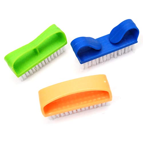 Luxxii 6-Pack Nail Brush Hand Scrubbing Brush with Handle Grip