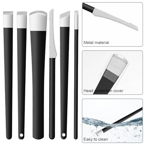 6 PCS Pedicure Knife Set Stainless Steel Foot Callus Remover Kit with Storage Case