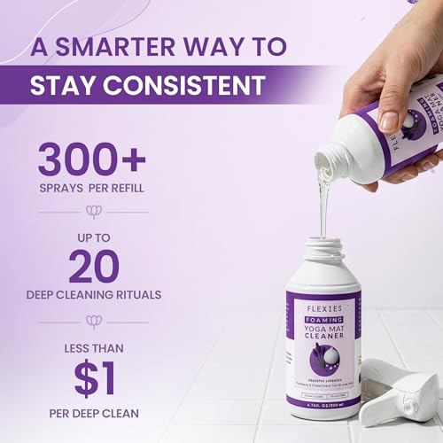Flexies Lavender Foaming Yoga Mat Cleaner Refill Pack - 6.76 fl oz