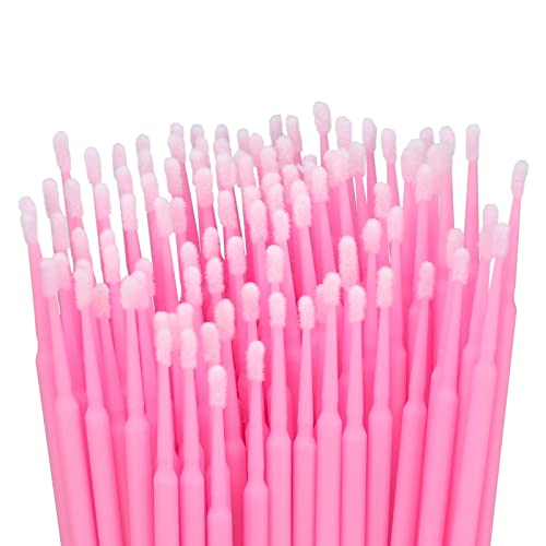 G2PLUS Micro Swabs 100PCS Disposable Applicator Brushes for Eyelash Extensions & Makeup