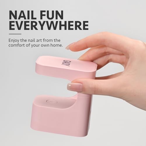 GAOY Mini UV LED Nail Lamp for Gel Nails & Extensions, Pink