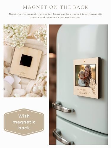 Joli Coon Godmother Proposal Wooden Photo Frame - 4.5x3.9in
