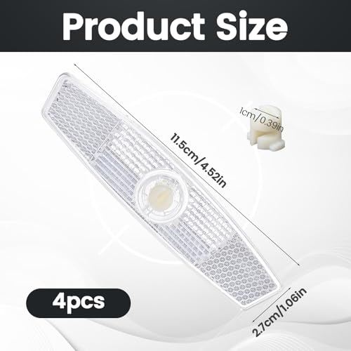 4Pcs Bike Spoke Reflectors, Bicycle Wheel Reflectors Bicycle Reflectors for Night Riding Safety Warning Spoke Reflector for Mountain Bikes & Road Bikes