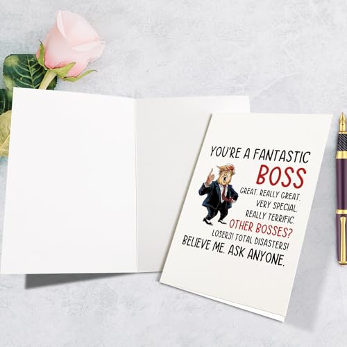 Trump Boss Day Greeting Card - Funny Boss Appreciation Card