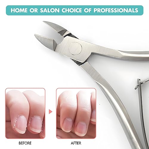 Kootinn 2-Pack Stainless Steel Cuticle Trimmer Professional Nippers