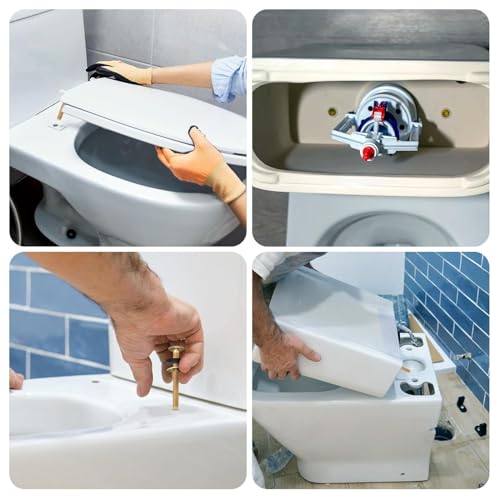 Universal Metal Toilet Seat Screws Kit - Durable Fastener Set