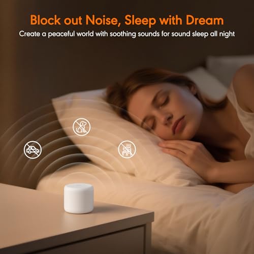 Portable White Noise Machine with 18 Soothing Sounds for Sleep
