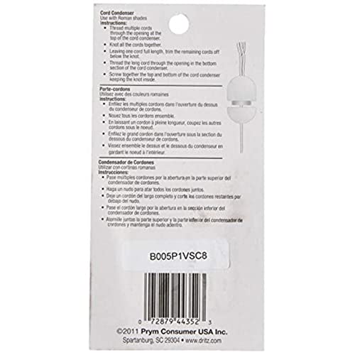 Dritz Home Cord Condensers for Shades and Blinds (4-Pack)
