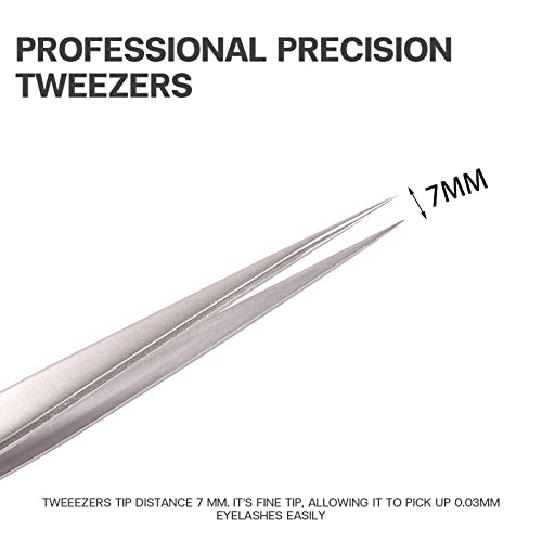 Pretty Memory Stainless Steel Pointed Eyelash Extension Tweezers