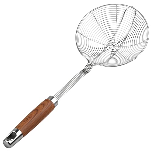 ChefBee 5.3" Stainless Steel Spider Strainer for Frying & Pasta