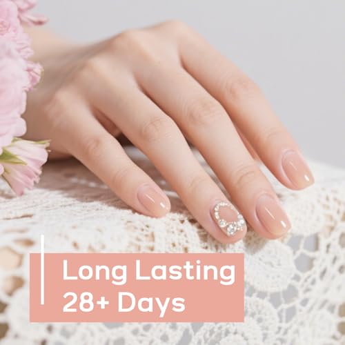 JODSONE Jelly Wheat Gel Nail Polish 10ml Pale Nude Soak Off LED
