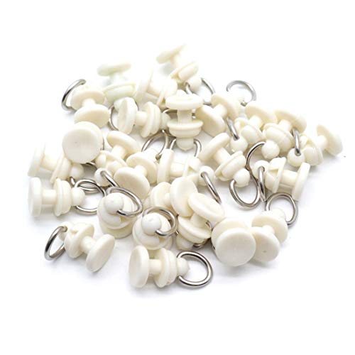 Treely 40 Pcs Ceiling Track Curtain Carriers for Drapes, Room Dividers, Windows