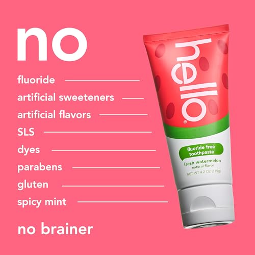 hello Kids Fluoride Free Toothpaste, Fresh Watermelon, 4.2 oz