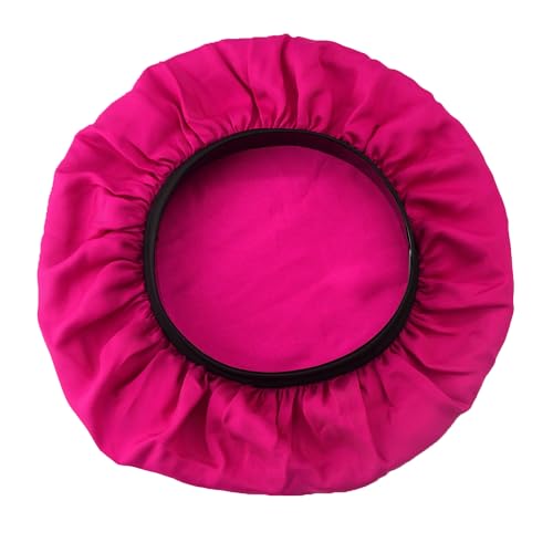 Evolve Satin Wide Edge Bonnet Fuchsia Large Fit for Thick Hair