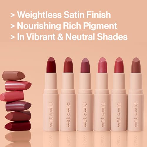 wet n wild Mega Last Rich Satin Lipstick 2-Pack - Hush Lil' Beige