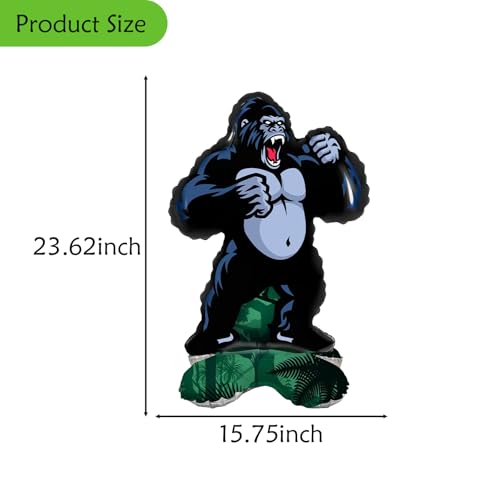 4PCS Gorilla Foil Balloons for Jungle Animal Theme Party