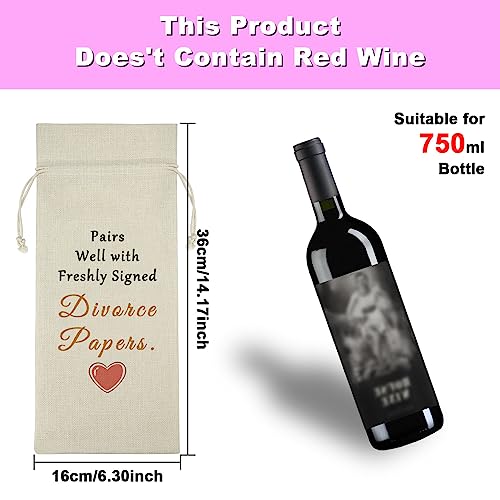 Inspirational Divorce Wine Bag - New Beginning Gift for Men & Women