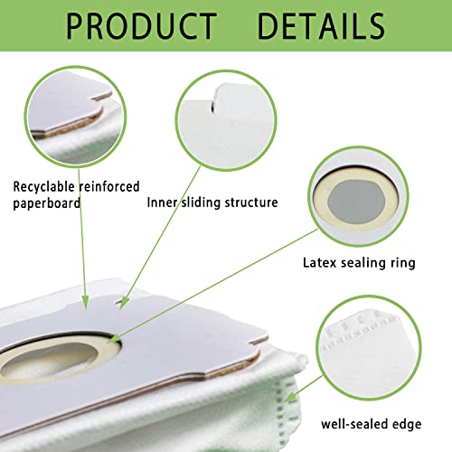 iRobot Roomba Compatible Vacuum Dust Bags - 3 Pack with 4 Layer Filtration