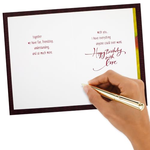 Hallmark Birthday Card for Husband or Boyfriend - For the Man I Love