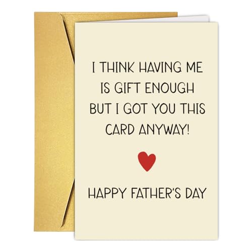 Funny Father's Day Card - Humorous Gift for Dad & Grandpa