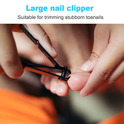 DUCOO 4-Piece Stainless Steel Nail Clipper Set with Nail File and Cutter