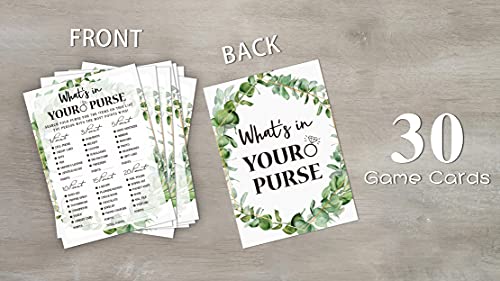 Bridal Shower Game Cards Tropical Jungle Theme 30-Pack