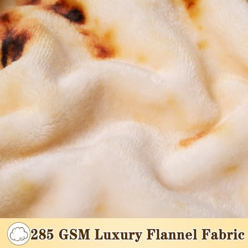 Mermaker Yellow Burrito Tortilla Swaddle Blanket 36 Inch - Soft Flannel