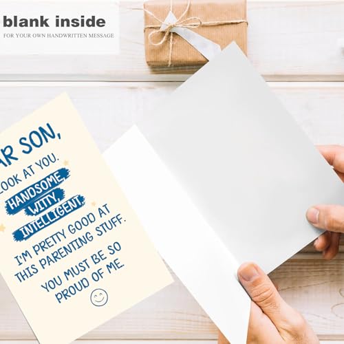 Funny Birthday Card for Son - Humorous Greeting Card from Parents