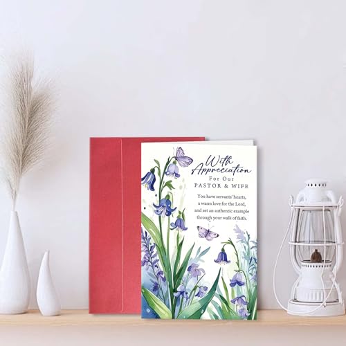 Pastor and Wife Appreciation Card - Christian Thank You Card