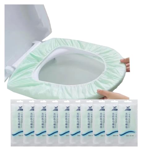 GAOGAO Green Disposable Non-Woven Toilet Seat Cover 2-Layer Waterproof Travel Pack