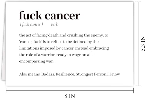 Funny Cancer Support Card - Encouragement Card for Patients