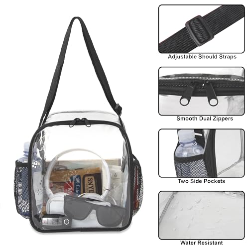Trail Maker Clear Lunch Bag, Stadium Approved Transparent Tote with Strap