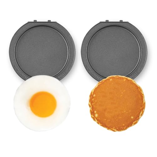 Dash Mini Griddle Plates for Pancakes & Eggs - Nonstick, 2-Pack, Interchangeable for MultiMaker Mini System