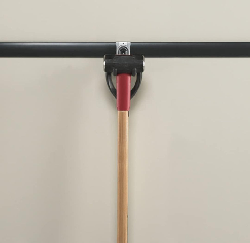 Rubbermaid FastTrack Rail Multi-Purpose Hook - 50 lbs Capacity Satin Nickel Wall-Mounted Storage Solution