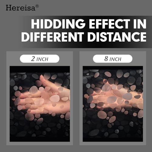 Waterproof 3D Pebble Pattern Shower Curtain Liner with Magnets - 48x72 inches