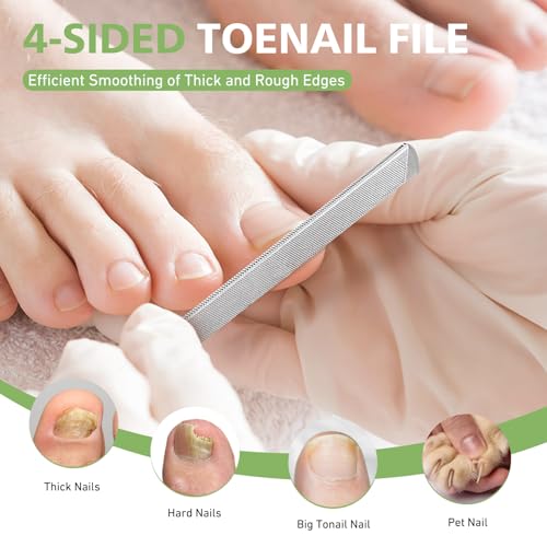 BALUCA Heavy Duty Metal Nail File for Thick Nails & Toenails