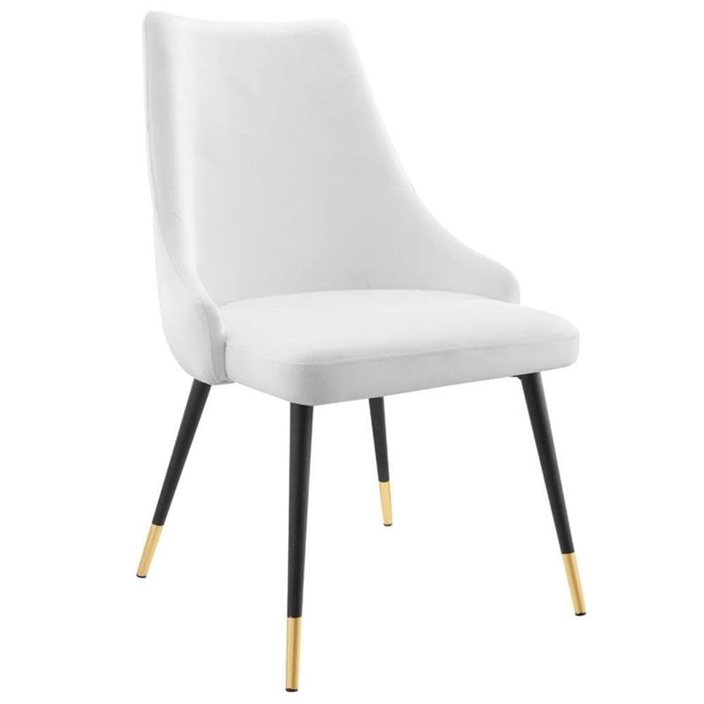 Modway EEI-3907-WHI Adorn Tufted Performance Velvet Dining Side Chair, White